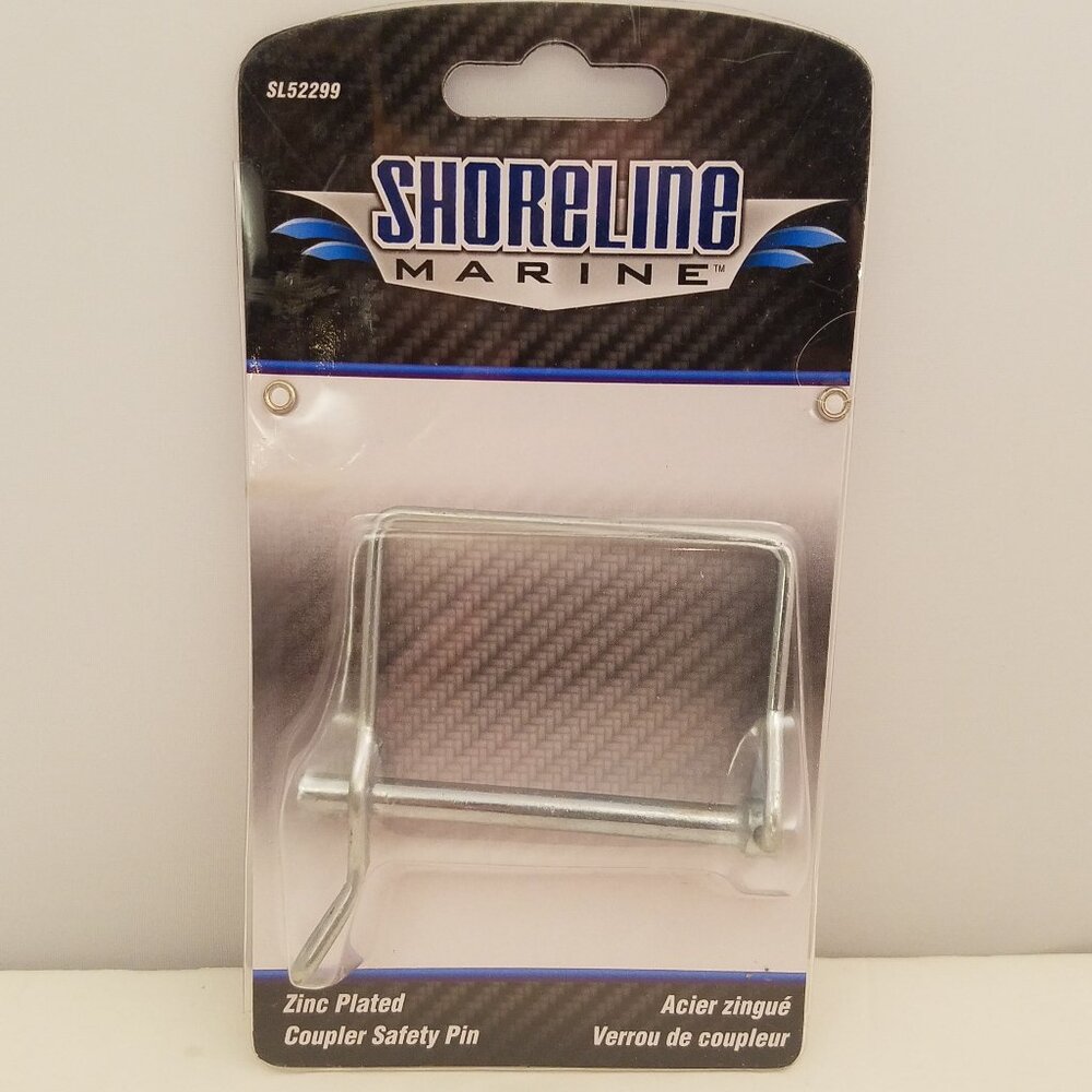 Shoreline Marine Zinc Plated Coupler Safety Pin | SL52299 | Squared | NEW